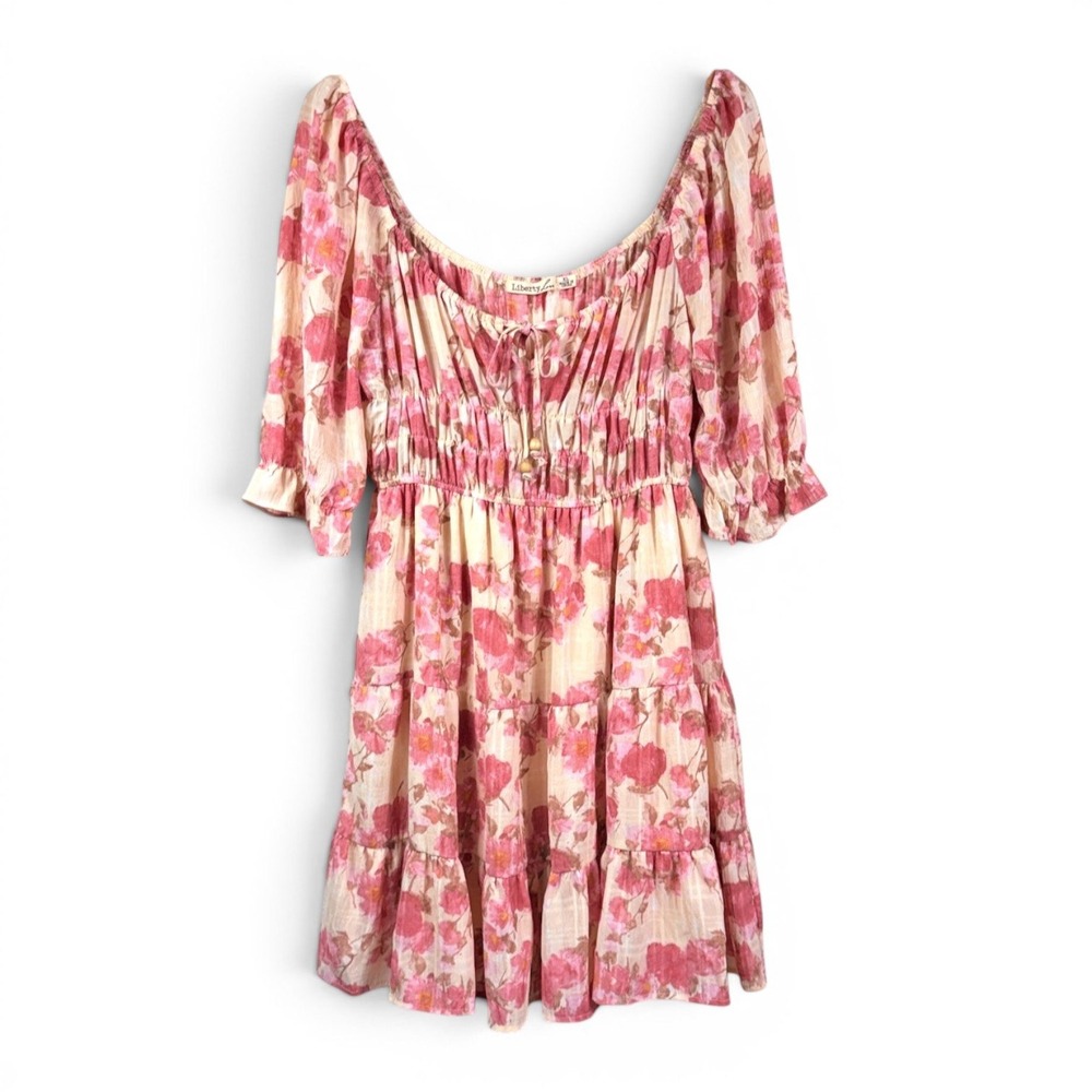 Liberty Love Pink Floral Mini Dress